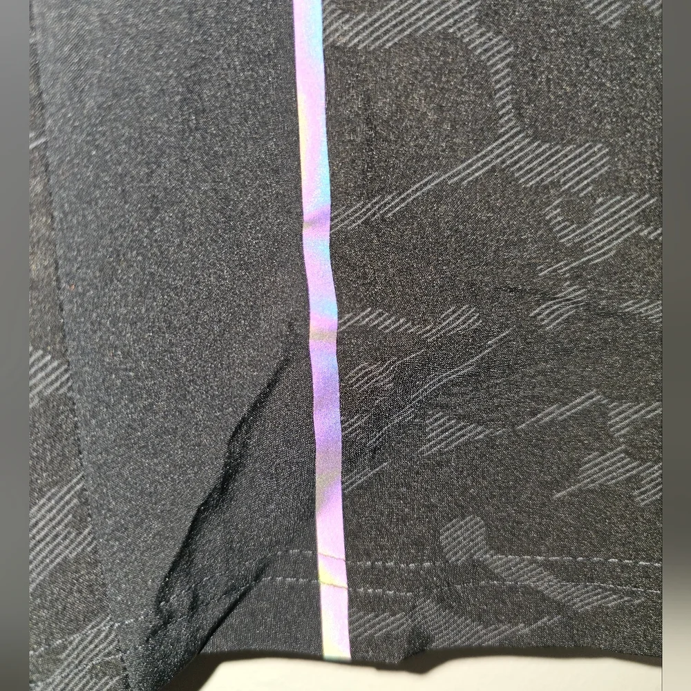 Men's Balance Collection Athletic Shorts Camouflage Embossed Black Large